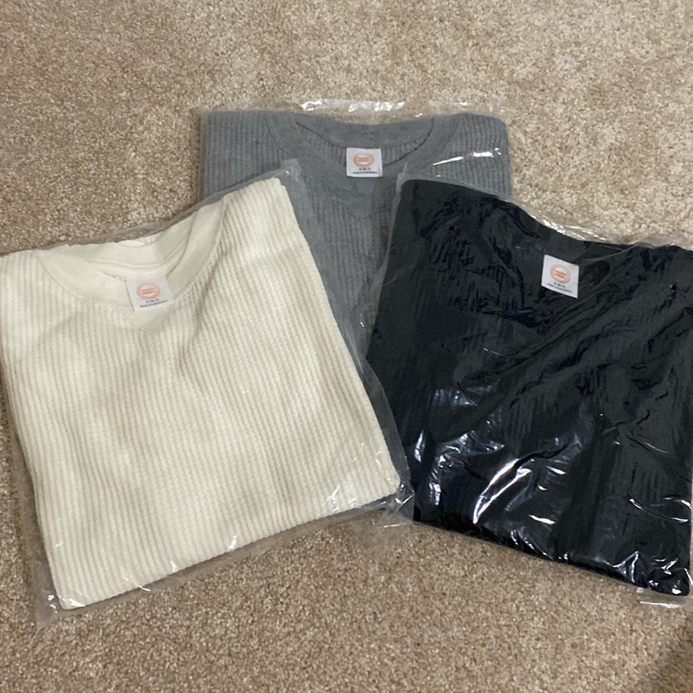 Brand new in bag/tags boy waffle shirts